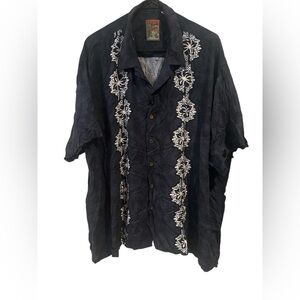 Pineapple Connection Shirt Men’s Navy Button Down